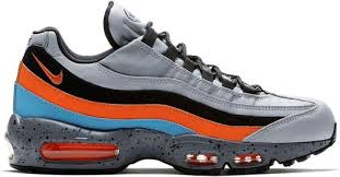 Nike Air Max 95 Wolf Grey Safety Orange In 2020 Nike Air Max Nike Air Max 95 Air Max 95 Blue
