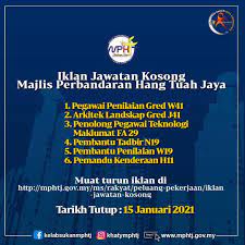 What is the abbreviation for majlis perbandaran hang tuah jaya? Majlis Perbandaran Hang Tuah Jaya Bandaraya Pintar Peluang Pekerjaan Di Majlis Perbandaran Hang Tuah Jaya Akan Di Buka Bermula Esok Iaitu 30 Disember 2020 Anda Berminat Untuk Menjadi Sebahagian Daripada