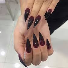 Pinterest Gothnouveau Goth Nails Stiletto Nails Designs Halloween Nails