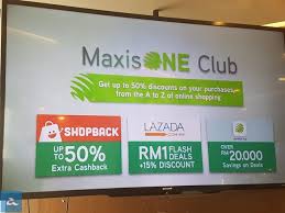 Lazada malaysia maxis one club rm1 flash deals discount offer promotion. Maxisone Club Menawarkan Diskaun Dan Penjimatan Tambahan Untuk Pembelian Atas Talian Amanz