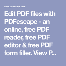 Edit Pdf Files With Pdfescape An Online Free Pdf Reader Free Pdf Editor Free Pdf Form Filler View Pdf Doc Corporate Training Ideas Workbook Template Pdf