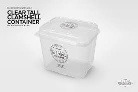 01 Clear Container Packaging Mockups Packaging Mockup Clear Container Label Shapes