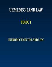 Maruthamuthu, vacant possession of a piece. Land Law Lecture 1 Introduction To Land Law Revised Ppt Ukml2053 Land Law Topic 1 Introduction To Land Law Introduction Of The Torrens System The Course Hero
