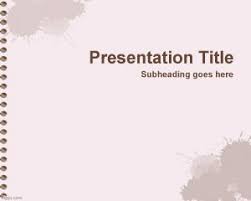 Exercise Book Powerpoint Template Free Powerpoint Templates Simple Powerpoint Templates Free Ppt Template Presentation Template Free