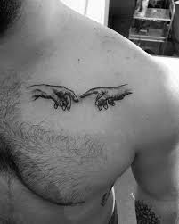 60 The Creation Of Adam Tattoo Designs For Men Michelangelo Painting Ideas Tattoo Designs Men Cool Small Tattoos Small Chest Tattoos