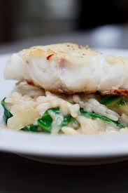 Skrei Auf Mangold Risotto Mit Noilly Prat Sauce Rezepte Skrei Rezept Leckeres Essen