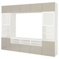 Besta Tv Storage Combination Glass Doors Hanviken Sindvik Black Brown Clear Glass 118 1 8x15 3 4x90 1 2 Buy Online Or In Store Ikea Tv Storage Glass Door Bed Frame With Storage