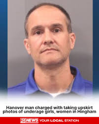 A Hanover man has been arrested, accused of taking upskirt photos of women  and underage girls at two different stores at Hingham's Derby Street  Shoppes.