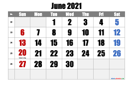 Free Printable June 2021 Calendar In 2020 Calendar Printables 2021 Calendar June Calendar Printable