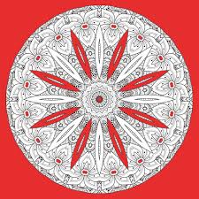 Christmas Mandala Half Coloring 3 Free Stock Photo Public Domain Pictures Profitez de la période de noël pour faire du coloriage avec vos enfants. christmas mandala half coloring 3