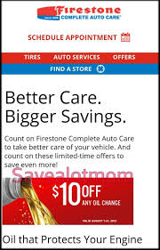 In elk grove, firestone complete auto care is the service center drivers go to for quality oil changes and exceptional service. Firestone 10 Oil Change Coupon Save A Lot Mom Kdhnews Com