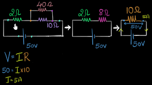 Q2)let r1 = 3ω, r2= 3ω, and v=6v what is the voltage across r1 and r2 ? Solved Example Finding Current Voltage In A Circuit Video Khan Academy