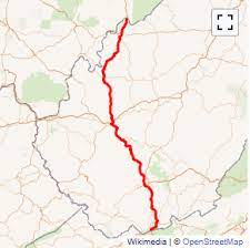 West Virginia Turnpike Map Interstate 77 In West Virginia (I-77)