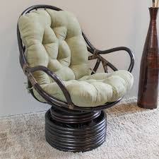 It is a comfortable and deeply tufted cushion, which can be placed in any corner of your home. International Caravan Bali Swivel Rocker With Microsuede Cushion On Sale Overstock 7499760