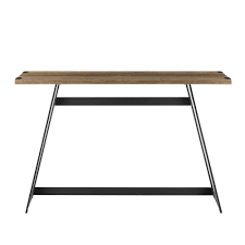 Industrial furniture design has never looked quite this good. 46 Inch Modern Industrial Entryway Table Rustic Oak By Walker Edison