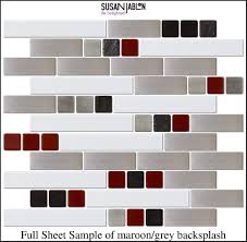 Black And Grey Backsplash Google Search Grey Backsplash Red Backsplash Backsplash