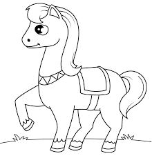 Keep your kids busy doing something fun and creative by printing out free coloring pages. Cute Horse Printable Coloring Page Free Printable Coloring Pages For Kids
