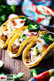 A tuna fish taco and a vertical taco. Amazing Mahi Mahi Tacos How To Feed A Loon