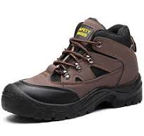 Microfiber Leather Safety Shoes - Hiking - Brown