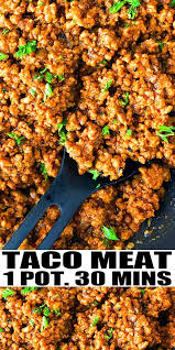 Mexican Ground Beef Taco Meat One Pot In 2020 Ground Beef Tacos Taco Meat Recipes Recipes