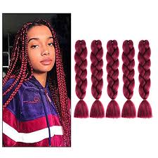 Check out our kanekalon braiding hair selection for the very best in unique or custom, handmade pieces from our hair extensions shops. Buy Mychason 5pcs A19 Mychanson Jumbo Braiding Hair Long Kanekalon Synthetic High Temperature Fiber African Twist Braids Hair Extensions 5pcs Wine Red Online At Low Prices In India Amazon In