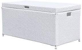 Maybe you would like to learn more about one of these? Amazon Com Outdoor 70 Gallon Wicker Deck Storage Box Color White Storage Benches Garden Outdoor