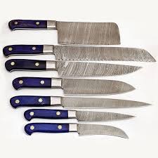 Japanese kitchen nakiri vegetable knife 165mm vg10 damascus 17 layers seki japan. Beautiful Custom Handmade Damascus Steel Sheaf Knife Set If You Anybody Interested Contact Pm Further More D Knife Handmade Chef Knife Kitchen Knives Handmade