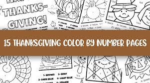 Check out some other great sites: Thanksgiving Color By Number Printables Printabulls
