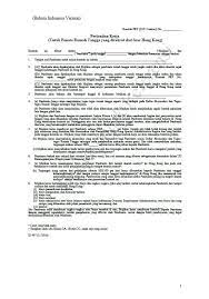 Surat perjanjian kontrak kerja penempatan di luar negeri yang ditandatangani oleh pemberi kerja dan tki bersangkutan. Penata Laksana Rumah Tangga Asing Bahan Publisitas Dan Publikasi Terkait