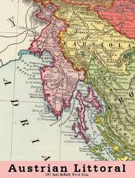 Map Austrian Littoral Illustrierte Karten Landkarte Osterreich Ungarn