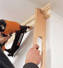 You may have to flex the panel slightly to insert it into the second channel. The Secret To Coping Crown Molding Woodworking Trim Carpentry Woodworking Tips