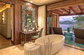 At the same time, the bathroom uses stone ceramics. 20 Relaxing Tropical Bathroom Designs To Make You Feel Like Being In Paradise