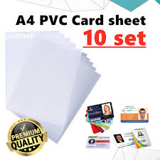 All necessary supplies are included. 10set Pvc Id Card Making Material Inkjet Pvc Blank Sheets For Vip Card Discount Card Student Card Shopee Philippines