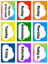 A flashcard can contain different type of information which is regularly spaced out in a patterned repetitive format. Days Of The Week Esl Flashcards