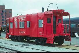 High Quality Photograph Of Baltimore Ohio B O Caboose Bo C 2478 At Baltimore Maryland Usa Caboose Train Car Caboose Photos