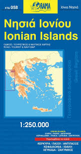 De eilanden liggen tussen griekenland en italië. Wegenkaart Landkaart 058 Ionische Eilanden Orama 9789604482122 Reisboekwinkel De Zwerver