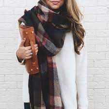 We Re Pretty Sure That Everyone S Getting Sick Of The Freezing Cold Windy Snowy Weather That Comes Along With Going T Fashion Plaid Scarf Outfit Fall Outfits