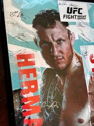 UFC Fight Night 2/5/23 Framed Singed poster