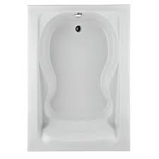 Some corner bathtubs can be shipped to you at home, while others can be picked up in store. American Standard Cadet 6 Ft X 42 In Reversible Drain Soaking Bathtub In White 2774 002 020 The Home Depot