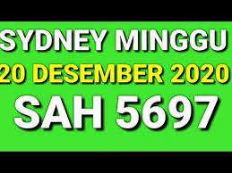 Prediksi Sydney Minggu 20 Desember 2020 Bocoran Togel Sidney Hari Ini Rumus Sdy Jitu Youtube