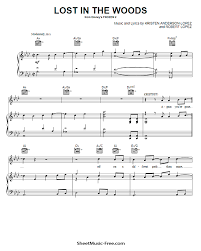 Lost In The Woods Sheet Music Frozen 2 Sheetmusic Free Com