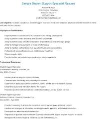 Sample Student Support Specialist Resume Peer Support Specialist Federal Resume Supportive