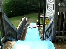 How do you make a slip and slide in your yard? Crazy Homemade Water Slide Youtube