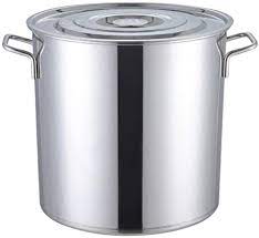 Guoning L Large Cooking Pot With Lid Stainless Steel Saucepans Suitable For All Stove Size 35 35cm In 2021 Steel Stock Cookware Set Stainless Steel Steel Handle