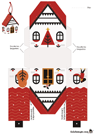 Boite De Noel En Forme De Maison A Decouper Lulu La Taupe Jeux Gratuits Pour Enfants