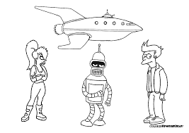 Futurama Coloring Pages Coloring Pages Cartoon Coloring Pages Coloring Books
