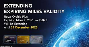 Dat day i bought tng card oso rm 10 with 0 credit =.=.this 1 got what extra benefits? Thai Airways Extends 2021 2022 Expiring Royal Orchid Plus Miles Through December 31 2023 Loyaltylobby