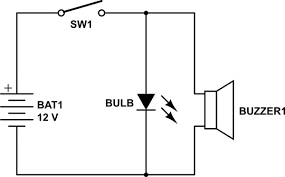 Do you know what is inside the torch how does the on/off button work?. How To Connect A Bulb And Buzzer To Be Operated By One Switch Electrical Engineering Stack Exchange