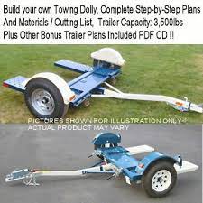 These plans allow for the top deck to pivot up to 16 degrees. Towing Dolly Trailer Plans Step By Step Procedures Pdf Cd Nice Easy Ebay