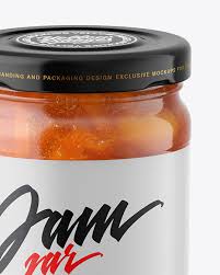 Download Apricot Jam Jar Mockup In Jar Mockups On Yellow Images Object Mockups PSD Mockup Templates